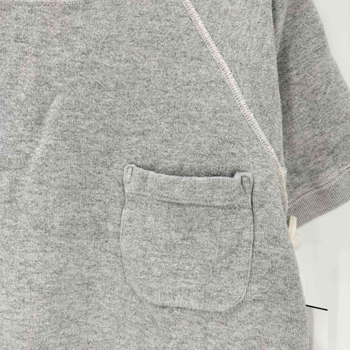 サンカ Sanca 14SS ポケ付き クルーネック スウェット Tシャツ 裏地パイル メンズ