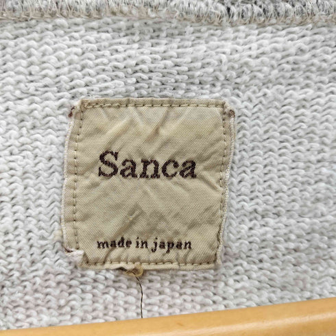 サンカ Sanca 14SS ポケ付き クルーネック スウェット Tシャツ 裏地パイル メンズ