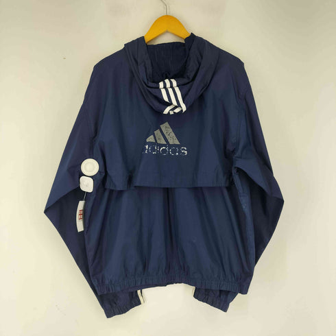 アディダス adidas 00S ロゴ刺繍 サイドライン ナイロンジャケット メンズ M