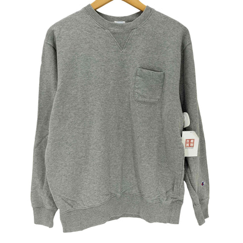 チャンピオン Champion ポケット 付き ガゼット クルーネック スウェット 袖目付き メンズ import:XL