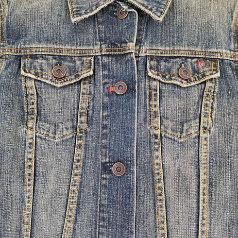 ギャップ Gap 00S バックデザイン デニムジャケット レディース JPN:M