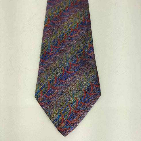 ミッソーニ MISSONI 総柄 マルチカラー シルクネクタイ メンズ