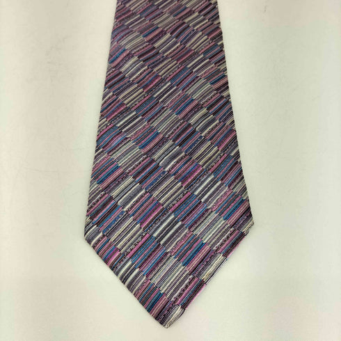 ミッソーニ MISSONI チェック マルチカラー シルクネクタイ メンズ