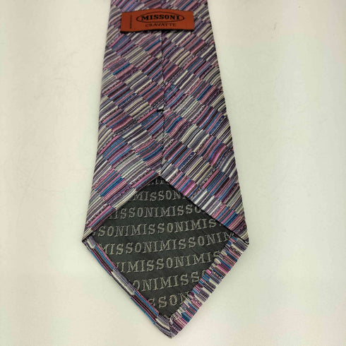 ミッソーニ MISSONI チェック マルチカラー シルクネクタイ メンズ