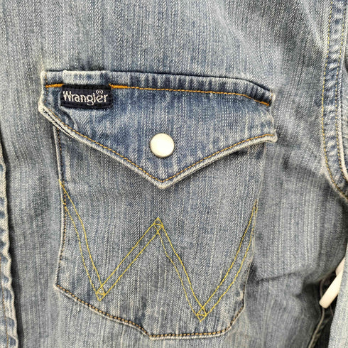 ラングラー Wrangler デニム ウエスタン シャツ メンズ import:M