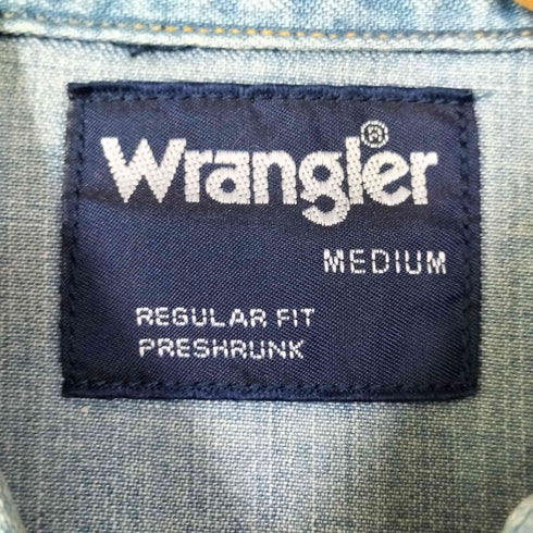 ラングラー Wrangler デニム ウエスタン シャツ メンズ import:M