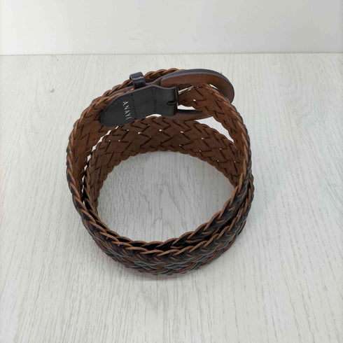 アナイ ANAYI レザー編み込みベルト レディース