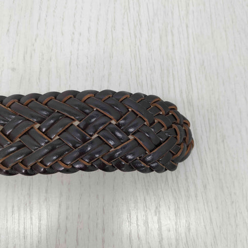 アナイ ANAYI レザー編み込みベルト レディース