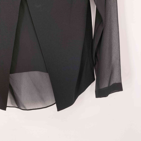 ラグアンドボーン rag&bone USA製 バックオープン シアー 切り替え プルオーバー ブラウス レディース import:XS