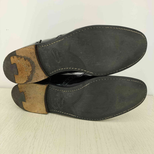 チャーチ churchs ketsby ケツビー ウイングチップ パテント サイドゴアショートブーツ レディース 39 1/2