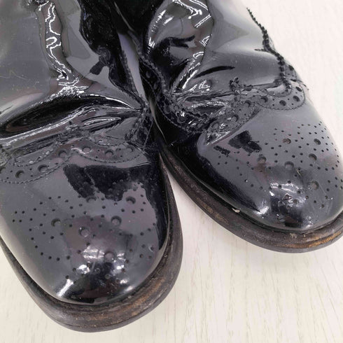 チャーチ churchs ketsby ケツビー ウイングチップ パテント サイドゴアショートブーツ レディース 39 1/2