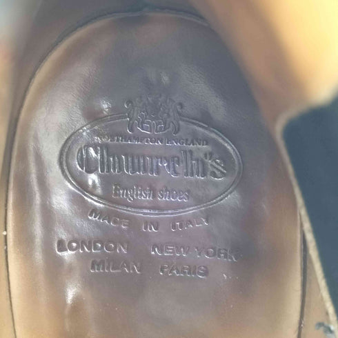 チャーチ churchs ketsby ケツビー ウイングチップ パテント サイドゴアショートブーツ レディース 39 1/2