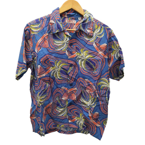 サンサーフ SUN SURF RAYON HAWAIIAN SHIRT PANIOLO COUNTRY レーヨン ハワイアン シャツ レーヨン 羽二重 フィラメントレーヨン バニオロ メンズ JPN:S