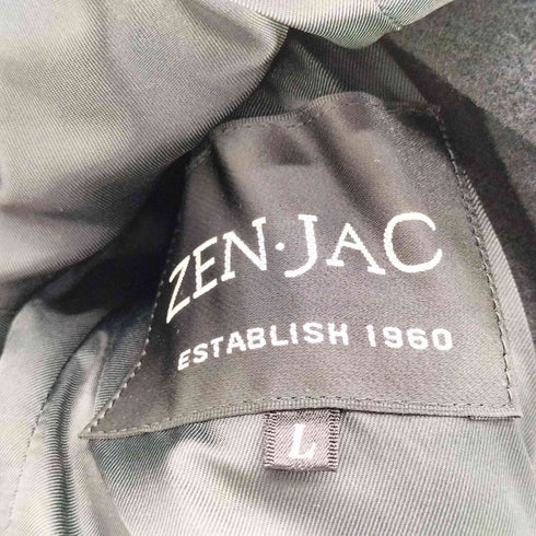 ZEN JAC ウール ロング ステンカラー コート メンズ JPN:L