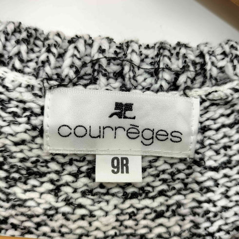 クレージュ courreges ノースリーブ コットンにっと トップス レディース 9R