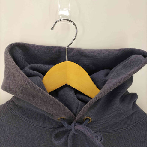 チャンピオン Champion 青単 復刻 REVERSE WEAVE リバースィーブ ワンポイント ロゴ 刺繍 プルオーバー パーカー 袖目付き メンズ import:XL