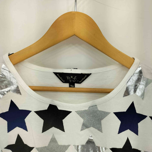 アニエスベー agnes b. S/S スター柄 クルーネックTシャツ レディース US:0-2