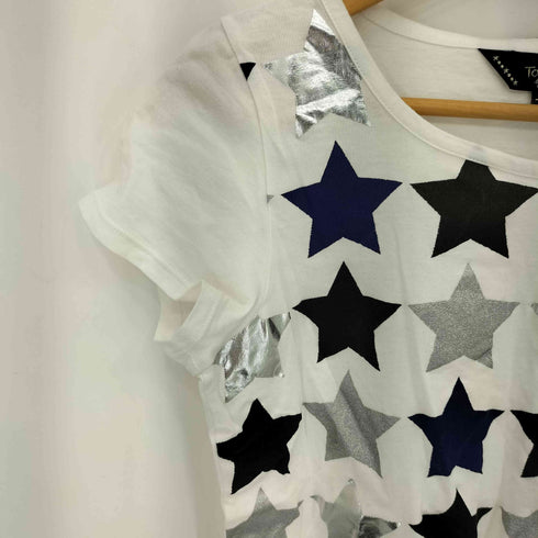 アニエスベー agnes b. S/S スター柄 クルーネックTシャツ レディース US:0-2