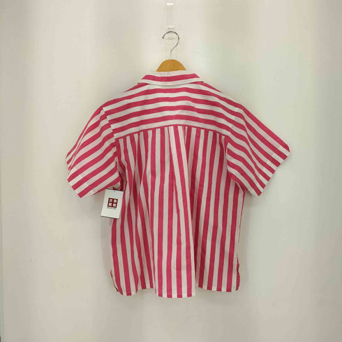 ジターノ GitaNo 90s LIMITED COLLECTION 開襟 ストライプ 切替 シャツ レディース import:M