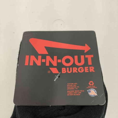 インアウトバーガー IN-N-OUT BURGER ヤシの木柄 ソックス メンズ L/XL