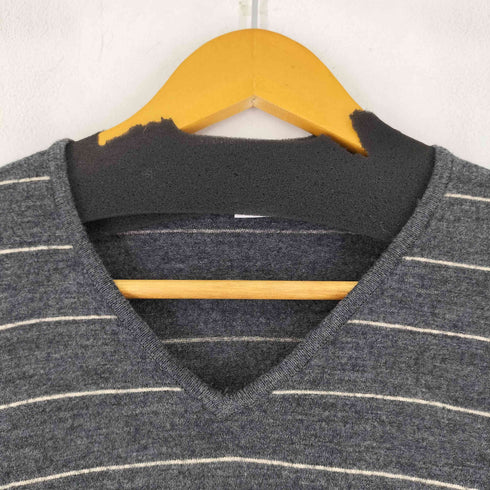 ジョンスメドレー JOHN SMEDLEY メリノウール ボーダーニット レディース L