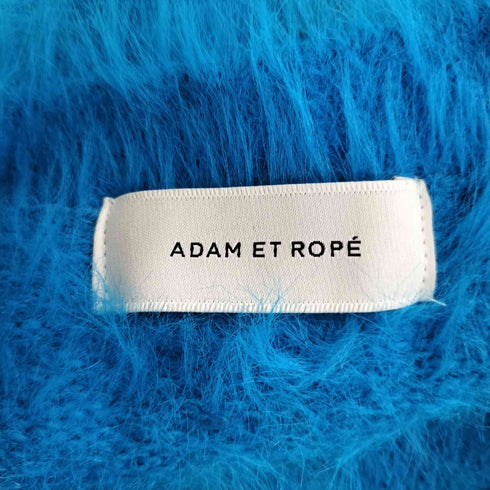 アダムエロペ Adam et Rope オーバーサイズ ナイロンファー ニット プルオーバー レディース JPN:L