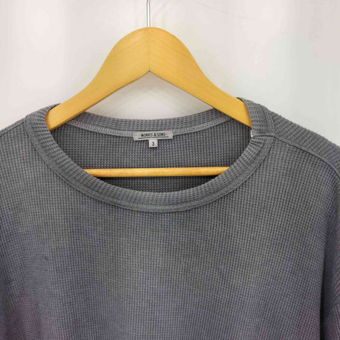 モリスアンドサンズ MORRIS & SONS ワッフル サーマル ロングスリーブ ニットTシャツ メンズ 3