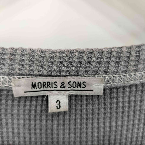 モリスアンドサンズ MORRIS & SONS ワッフル サーマル ロングスリーブ ニットTシャツ メンズ 3