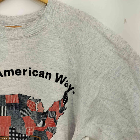 オニータ ONEITA 80-90s USA製 The American Way ラグランスリーブ スウェット メンズ import:L