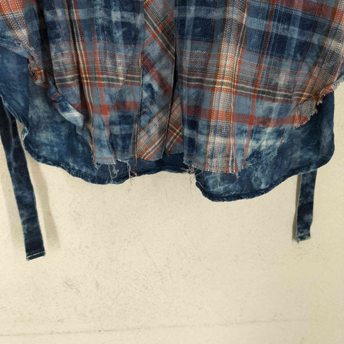 ディーゼル DIESEL ロングベルト付長袖チェックシャツ レディース XXS