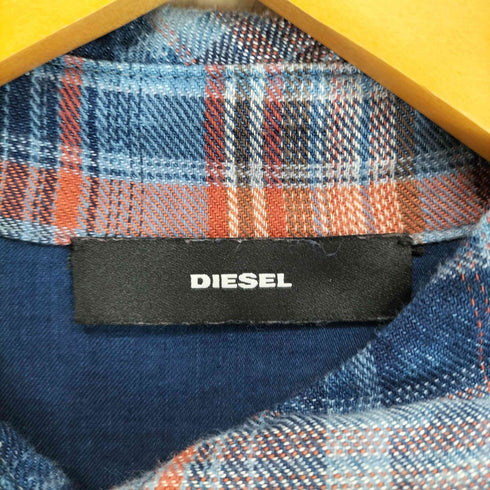 ディーゼル DIESEL ロングベルト付長袖チェックシャツ レディース XXS