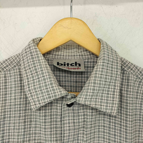 ビッチスケートボーディング bitch skateboards 刺繍ロゴ ロングスリーブシャツ メンズ L