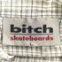 ビッチスケートボーディング bitch skateboards 刺繍ロゴ ロングスリーブシャツ メンズ L