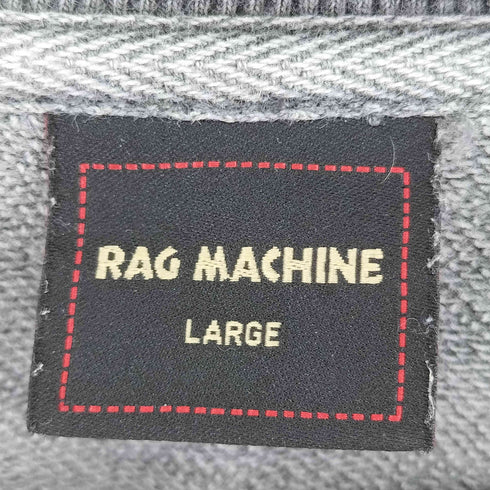ラグマシーン RAG MACHINE サイドスリット フロントプリント スウェット メンズ JPN:L