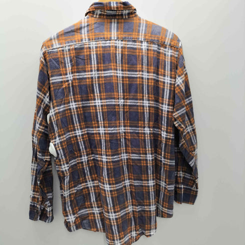 ビッグマック BIG MAC 60-70S 香港製 両ポケ プリントネル L/S チェック シャツ メンズ import:M