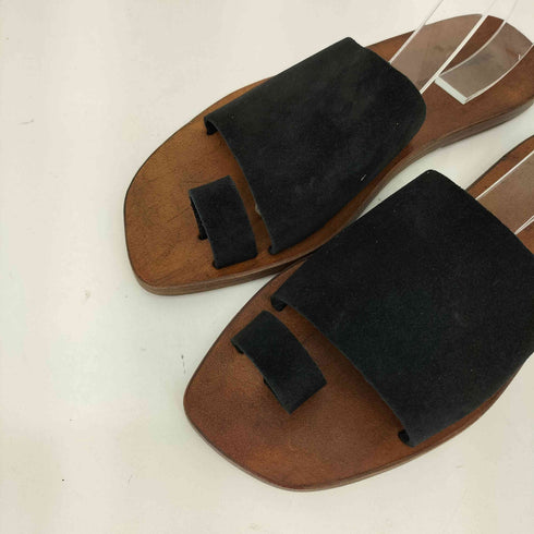 DIMISSIANOS&MILLER BLACK CALF REVERSE レザーサンダル メンズ JPN:40