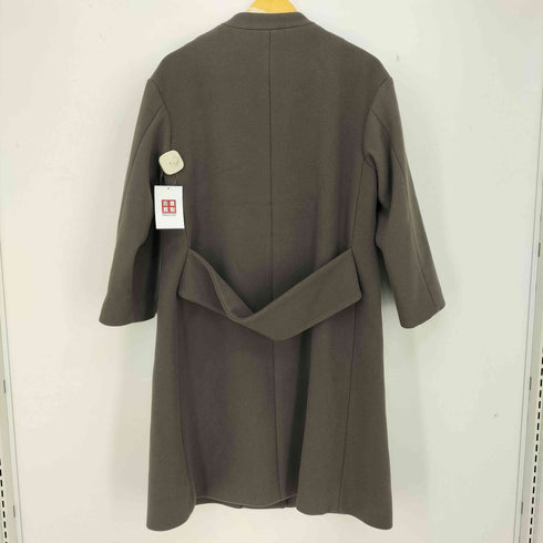 スローブイエナ SLOBE IENA ウールナイロン ノーカラーコート レディース