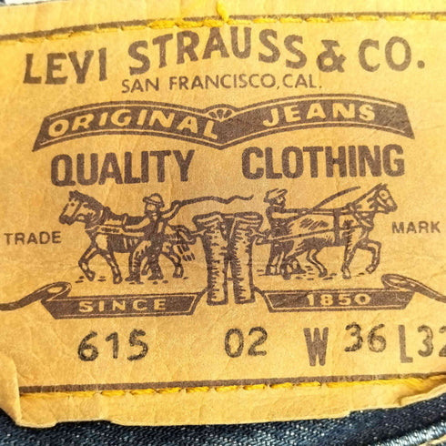 リーバイス Levis 90S 97年製 EURO 615 ボタン裏C01 オレンジタブ デニム メンズ W36 L32