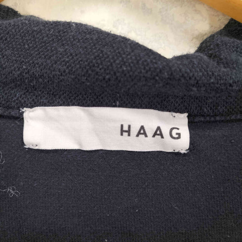 HAAG パイピングライン開襟シャツ レディース