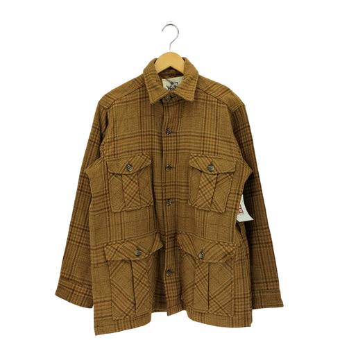 ウールリッチ WOOLRICH 60-70s 白タグ マルチポケット CPO シャツジャケット レディース L