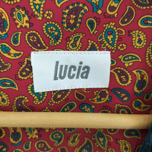 Lucia ドイツ製 コーデュロイ ペイズリーデザイン ドッキング ベスト メンズ 38