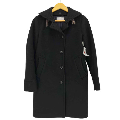 バーニーズニューヨーク BARNEYS NEWYORK ベルト付き ウールナイロン トレンチコート レディース EUR:40