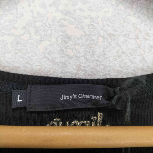 jimy's charmer スカル刺繍タンクトップ Y2K レディース L