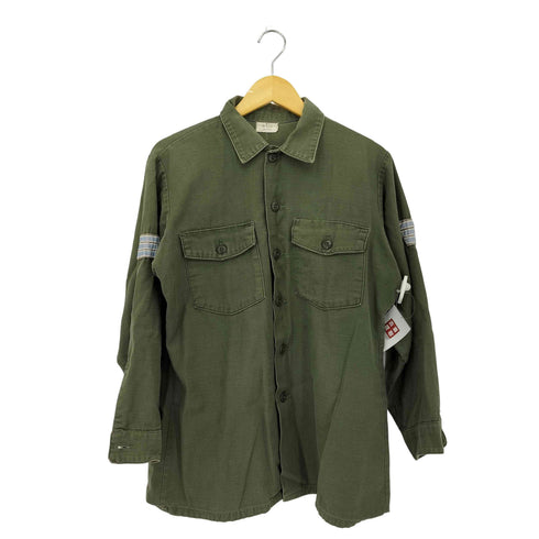 ユーエスアーミー U.S. ARMY 73年製 フラップポケット パッチ ミリタリーシャツ メンズ 16 1/2 × 32