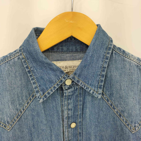 デニムアンドサプライ ラルフローレン DENIM & SUPPLY RALPH LAUREN デニムシャンブレー ウエスタンシャツ メンズ S