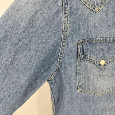 デニムアンドサプライ ラルフローレン DENIM & SUPPLY RALPH LAUREN デニムシャンブレー ウエスタンシャツ メンズ S