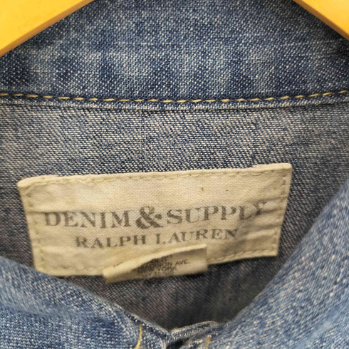 デニムアンドサプライ ラルフローレン DENIM & SUPPLY RALPH LAUREN デニムシャンブレー ウエスタンシャツ メンズ S