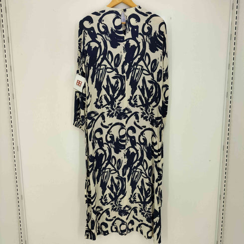 ザラ ZARA ロングプリントドレスワンピース レディース import:M