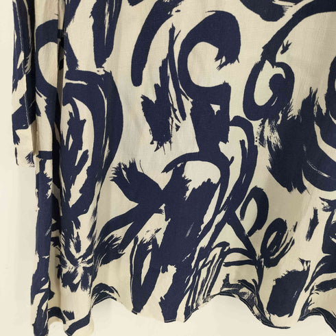 ザラ ZARA ロングプリントドレスワンピース レディース import:M