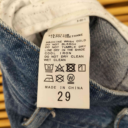スピックアンドスパン Spick and Span 5 1/2 BEAUTY-LINE SLIT DENIM3 レディース 29